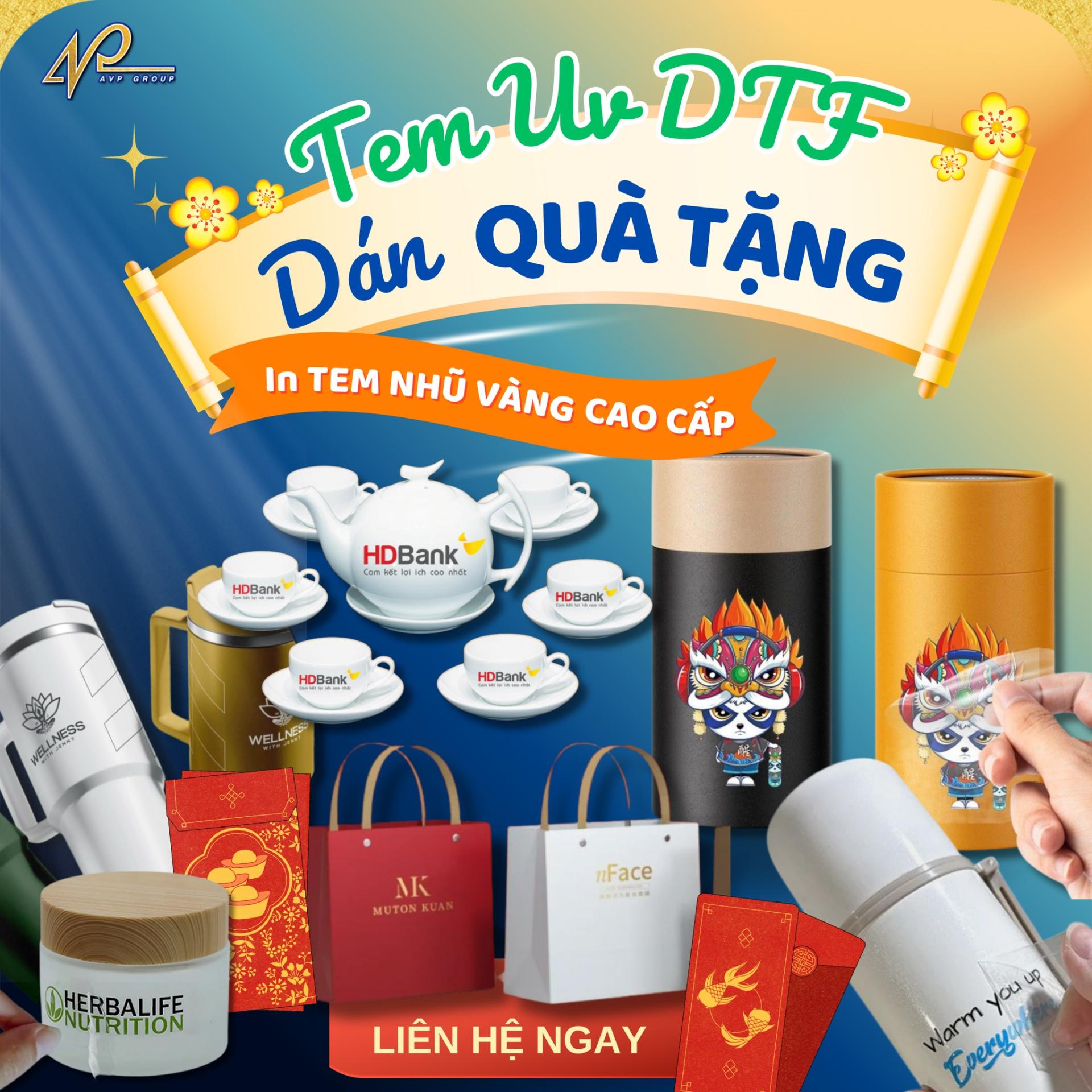 tem nhũ vàng