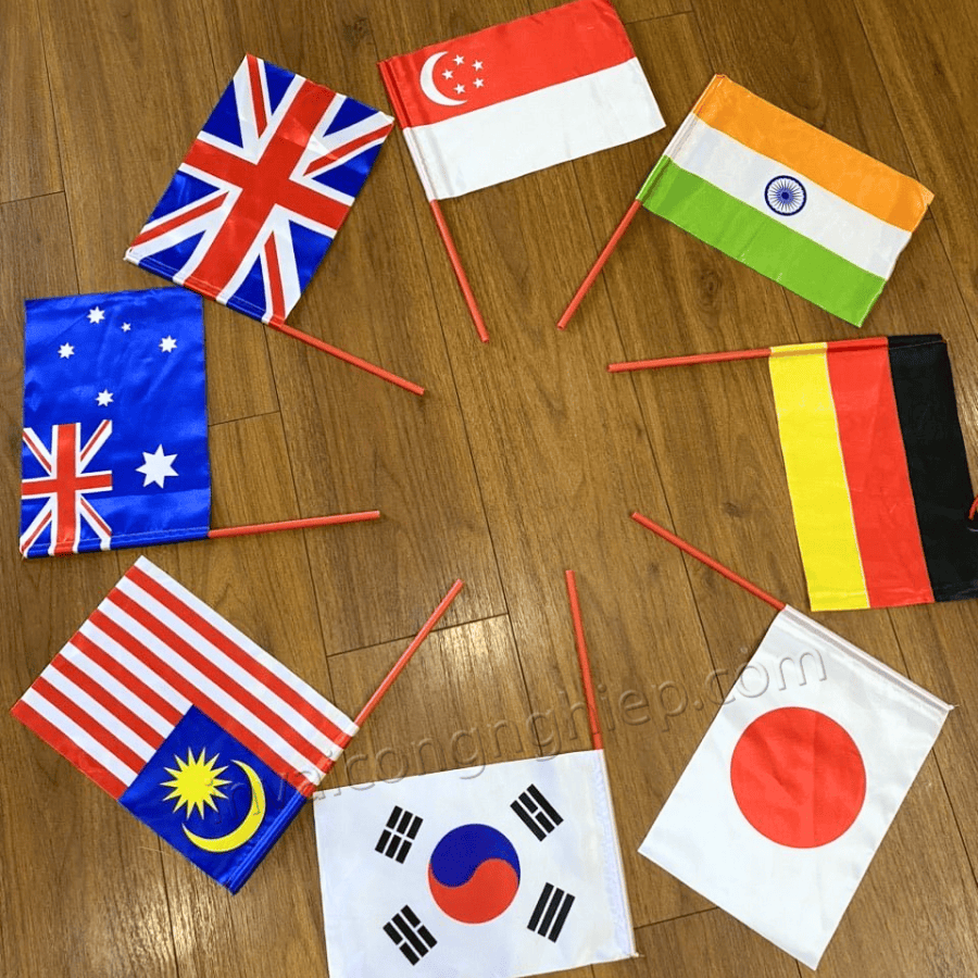 cờ cầm tay các nước